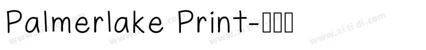 Palmerlake Print字体转换